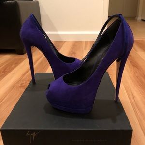 Giuseppe Zanotti shoes rich purple color. Size 7